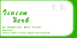 vivien werb business card